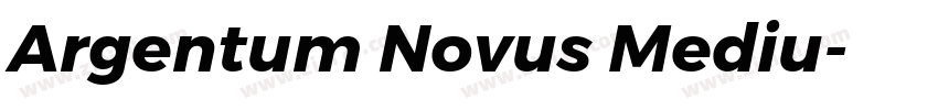 Argentum Novus Mediu字体转换